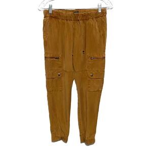 Banana Republic Cargo Jogger Pants Womens XXS Petite Pull On Lyocell Utility
